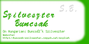 szilveszter buncsak business card